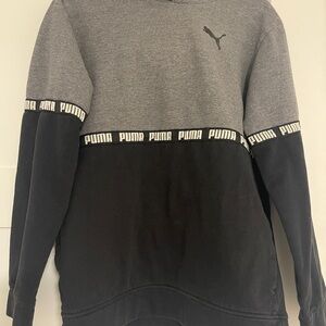 Puma Kids XL Gray and Black Hoodie